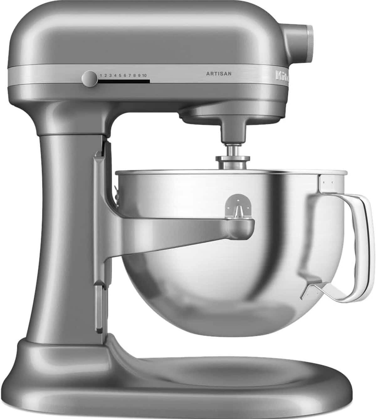 Test du robot pâtissier Artisan KitchenAid 5, 6L : multifonctions élégante en gris argent