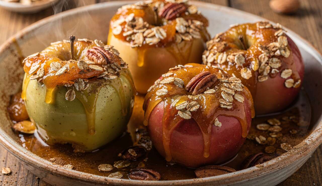 Pommes au four avec confiture vegan : recette savoureuse