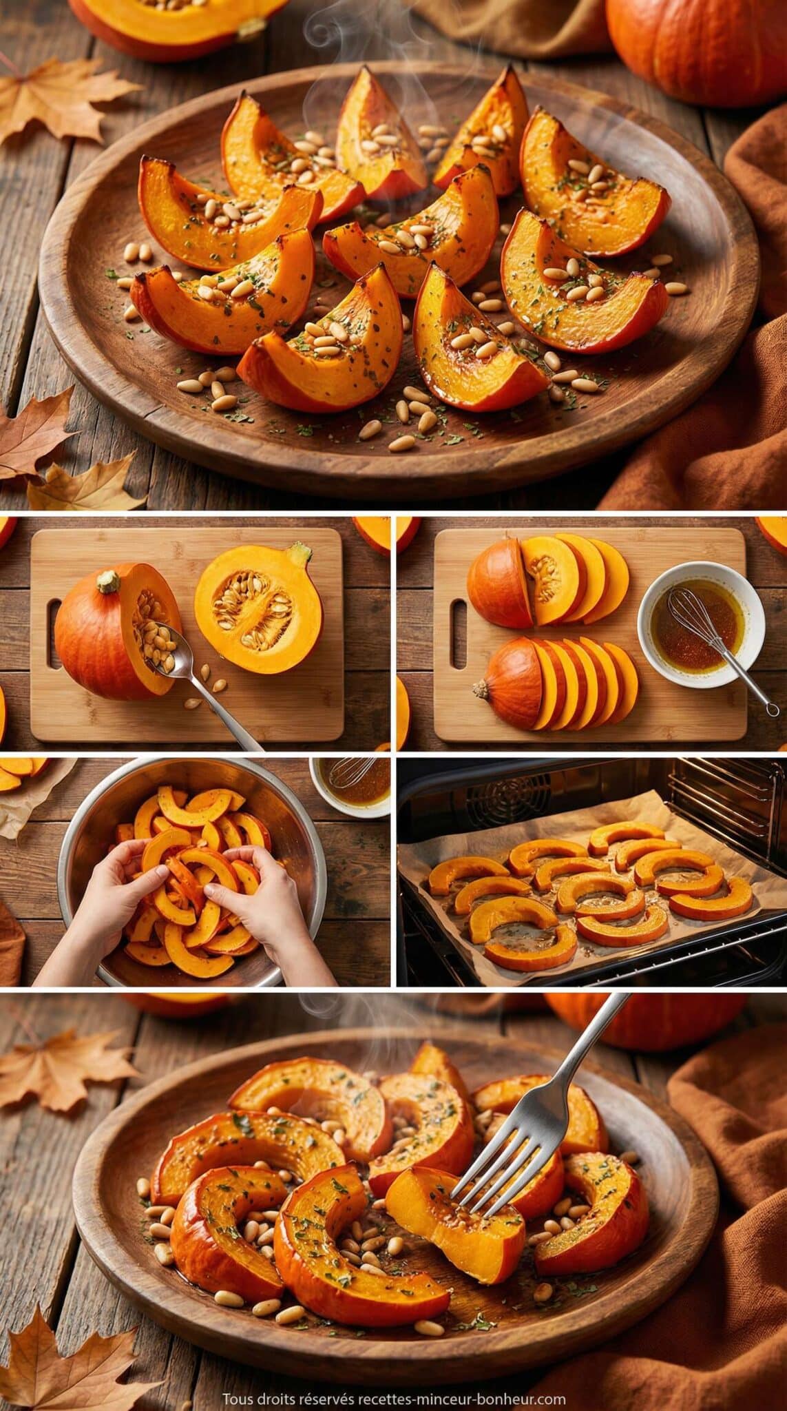 Fiche recette Cuisson Potimarron Vegan au Four : recette Facile