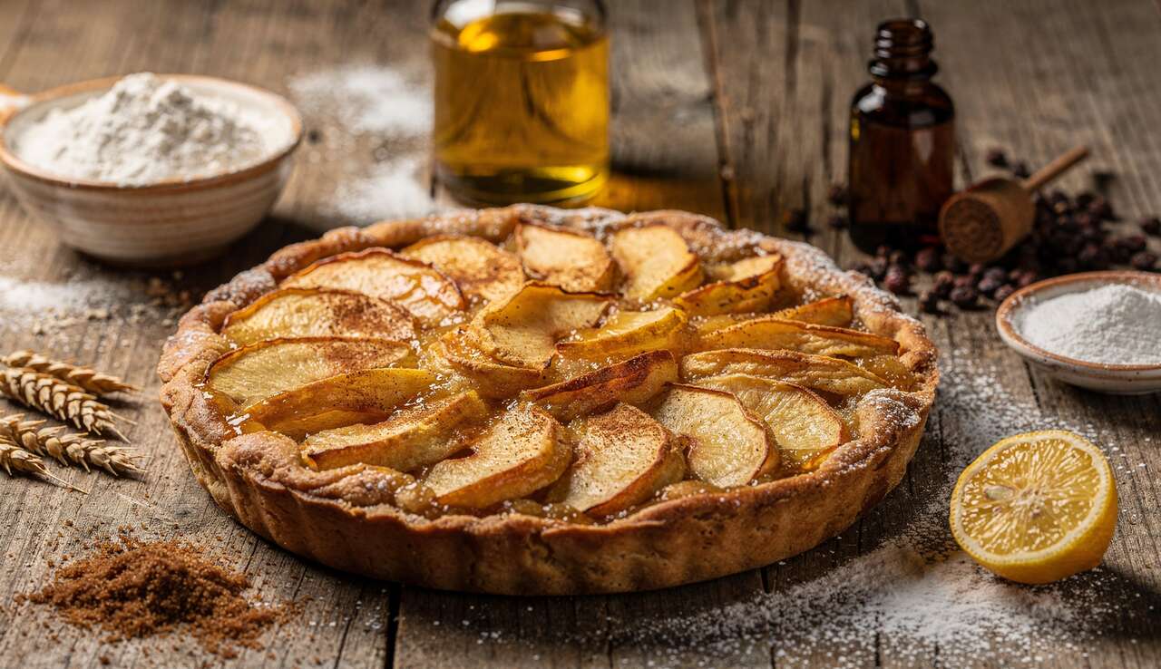 Tarte rustique pommes et cannelle : recette savoureuse