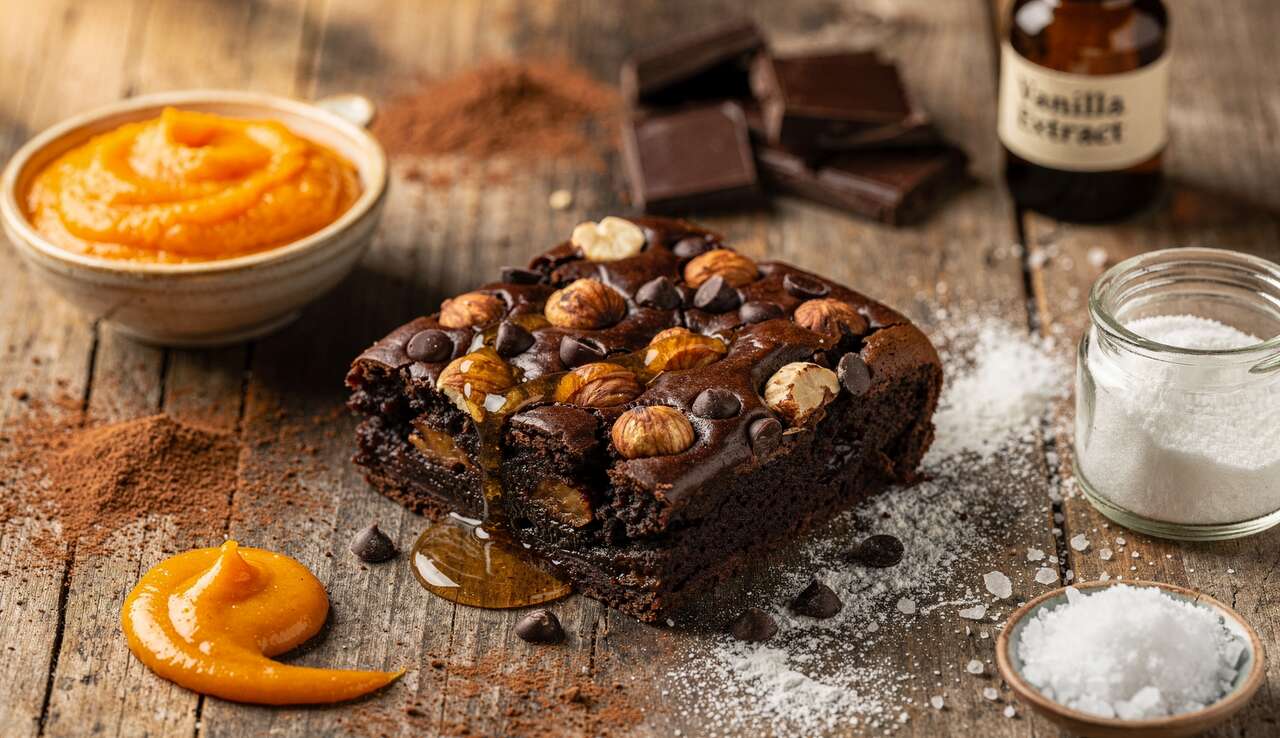 Brownie Chocolat Noisette à la Courge : recette Gourmande et Saine