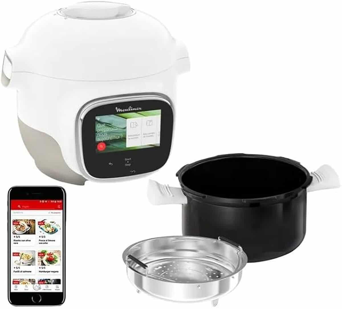 Test du multicuiseur Moulinex Cookeo Touch WiFi Mini 900 W blanc