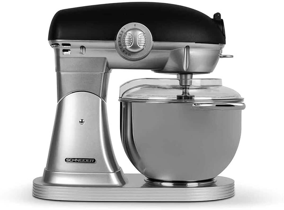 Test du robot pâtissier Schneider SCFP57B : vintage et puissant
