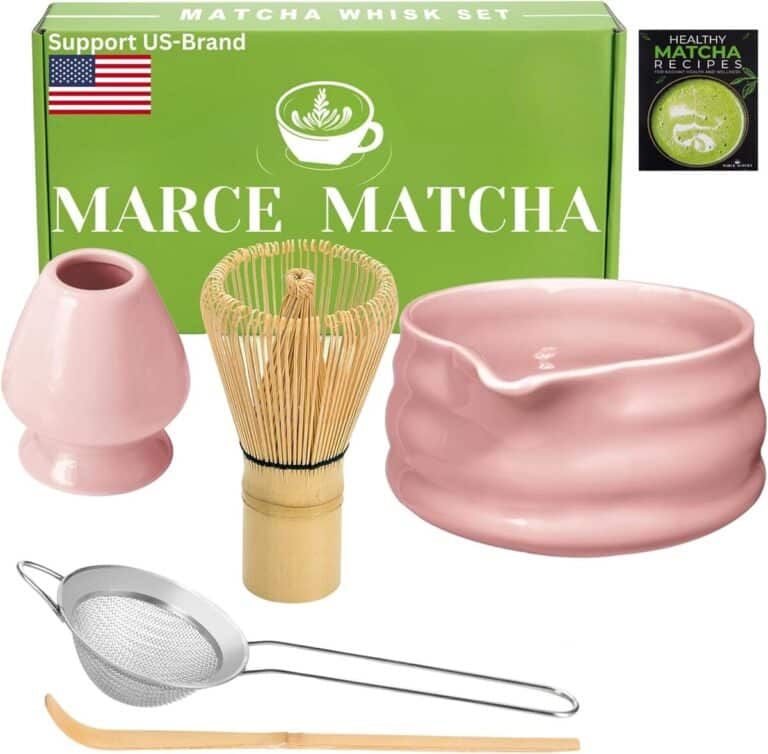 FIVAVA Kit Matcha Complet : Fouet + Cuillère + Pinceau En Bambou – Préparez Un Matcha Parfait Et Mousseux Facilement