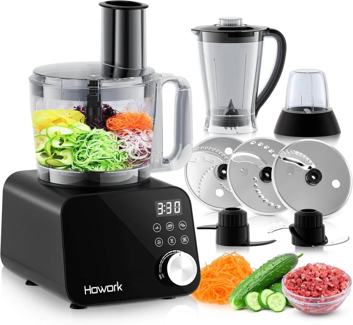 Test : robot de cuisine Howork 1500W multifonction noir