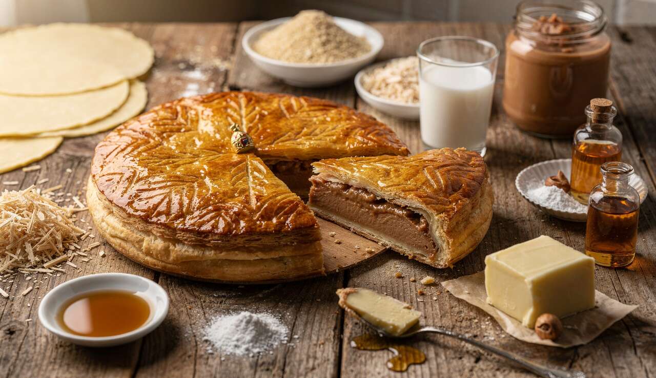 Galette des Rois au praliné vegan : recette gourmande et sans oeufs