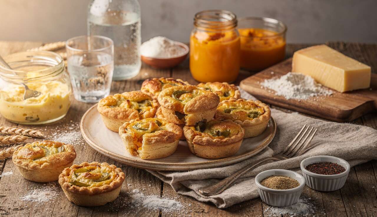 Recette de tartelettes aux poireaux et butternut