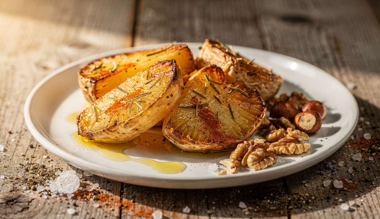 Céleri-Rave Rôti au Romarin : recette Vegan Délicieuse