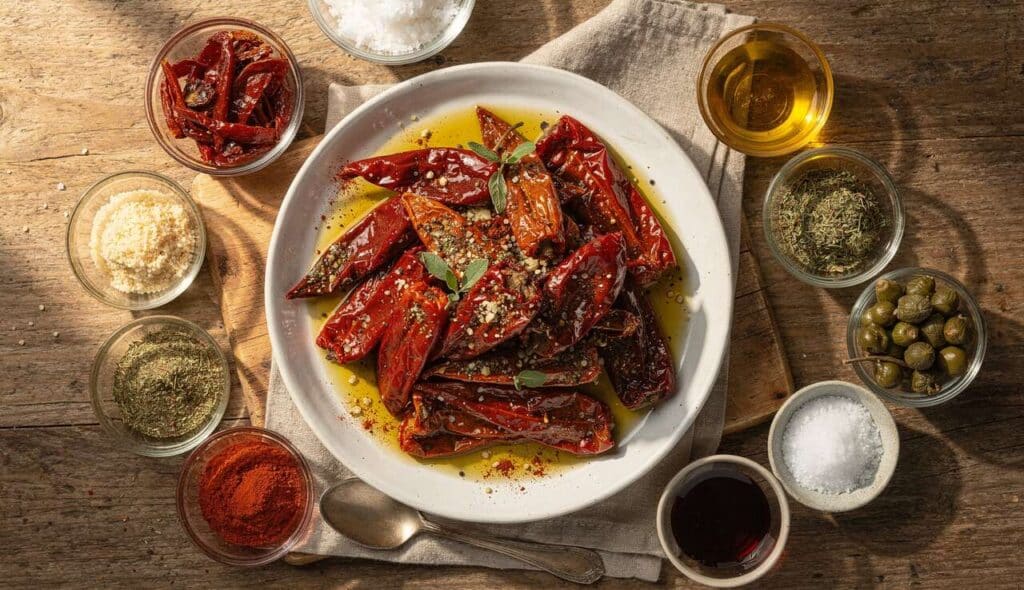 Poivrons Séchés au Soleil : recette Vegan Savoureuse