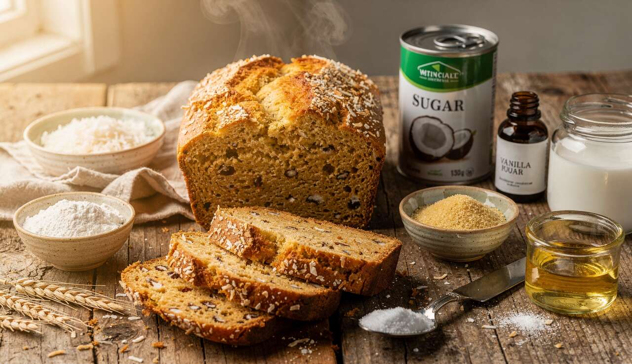 Recette de pain à la noix de coco : idéal pour un goûter sain