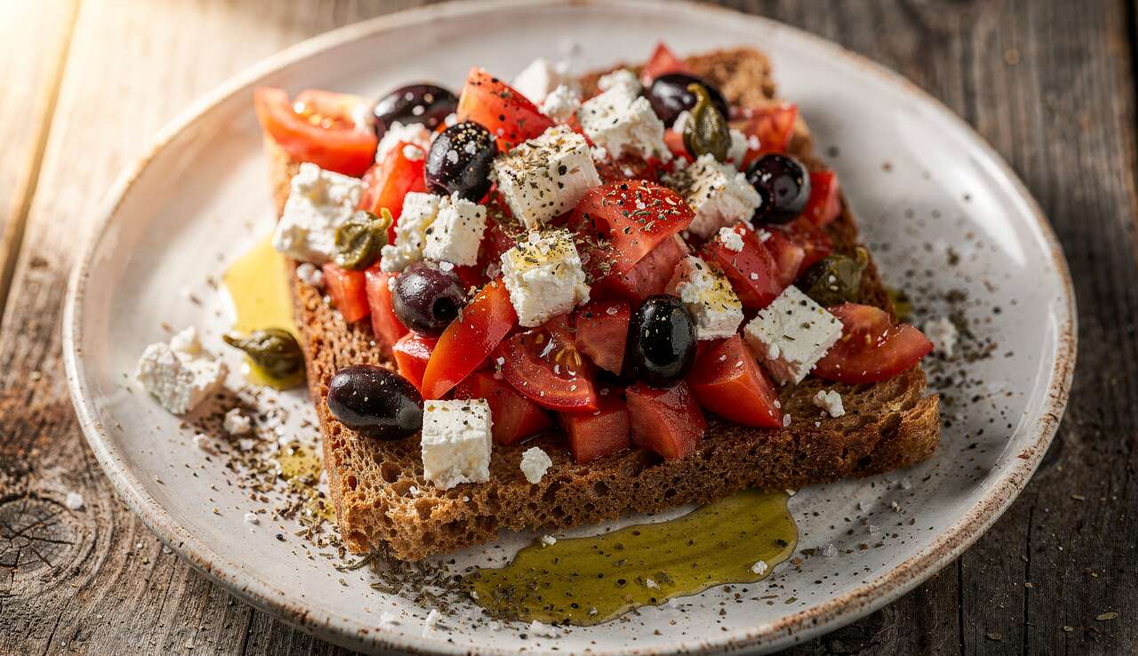 Recette de Salade Dakos Crétoise : saveurs Authentiques de Crète