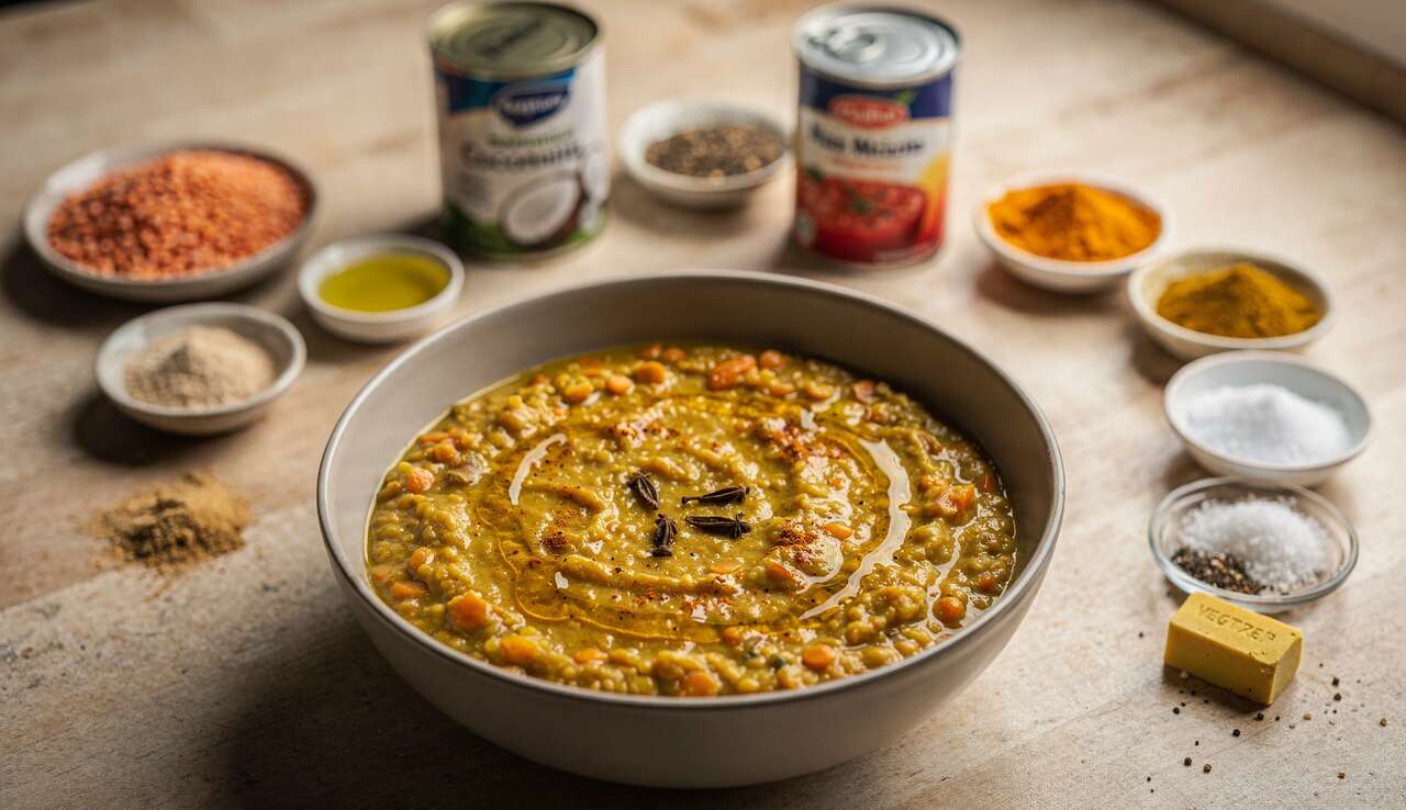 Dhal express vegan : recette rapide et savoureuse du placard