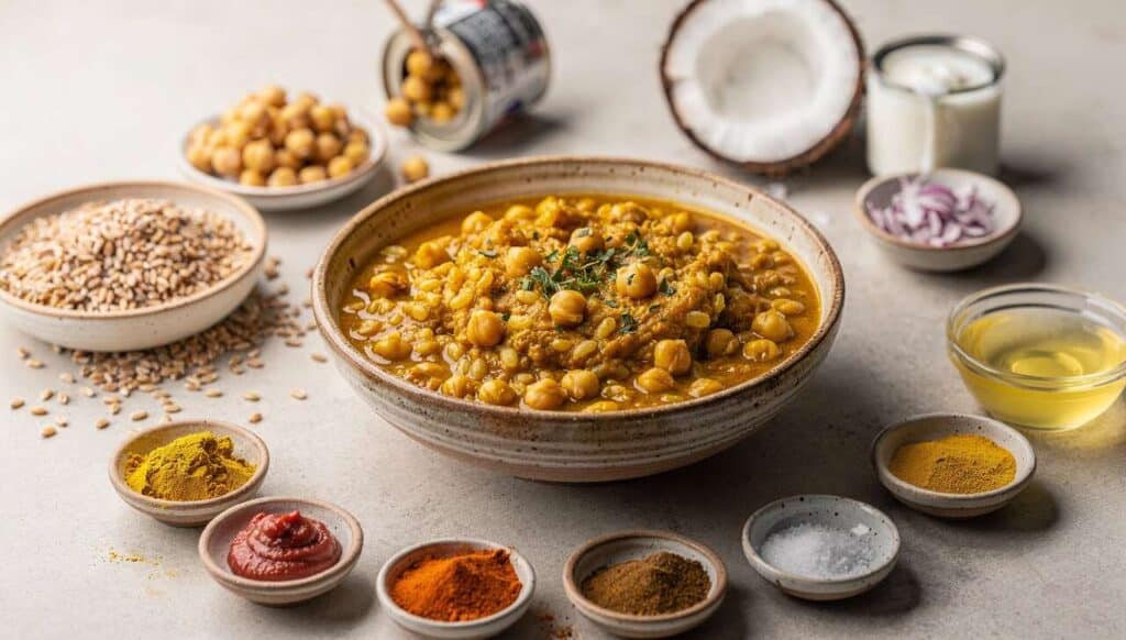 Curry d'épeautre aux pois chiches : une recette saine et savoureuse