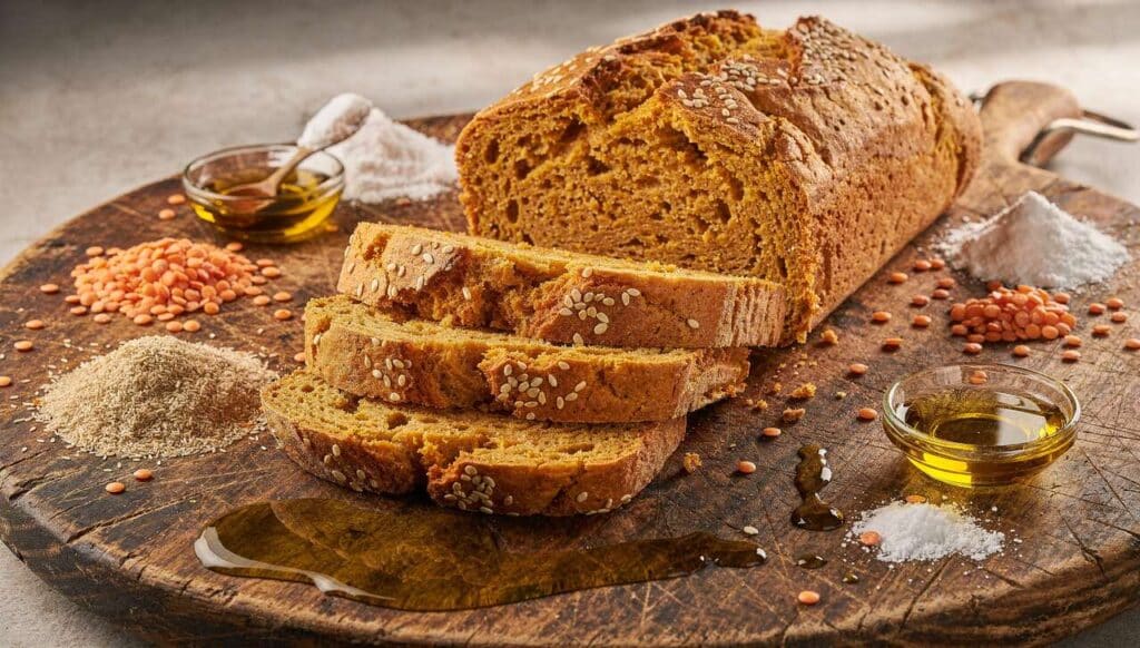 Pain express vegan aux lentilles corail : recette facile