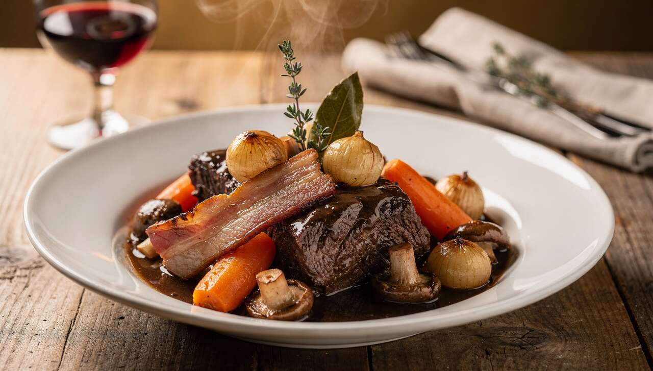 Bœuf Bourguignon de Philippe Etchebest : recette Savoureuse