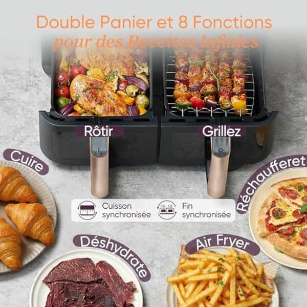 Découvrez notre test détaillé de la friteuse sans huile 8-en-1 Cosori : efficacité, fonctionnalités et avantages expliqués pour une cuisine saine et savoureuse