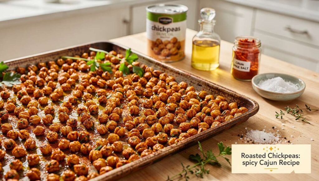 Pois chiches rôtis : recette épicée au cajun