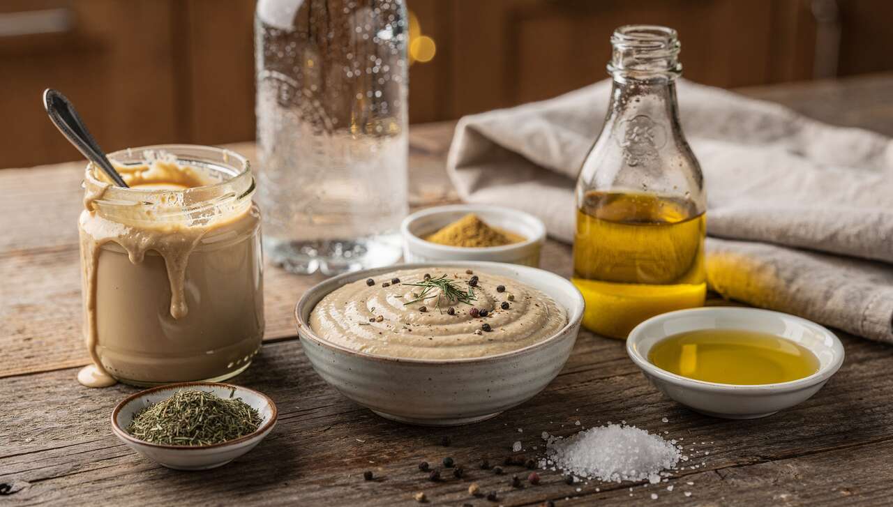 Sauce au tahin et à l'aneth : recette vegan savoureuse
