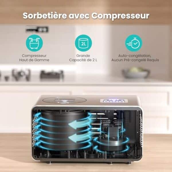 Découvrez notre test complet de la sorbetière 2L avec compresseur automatique : fonctionnalité, performance et avis des utilisateurs.