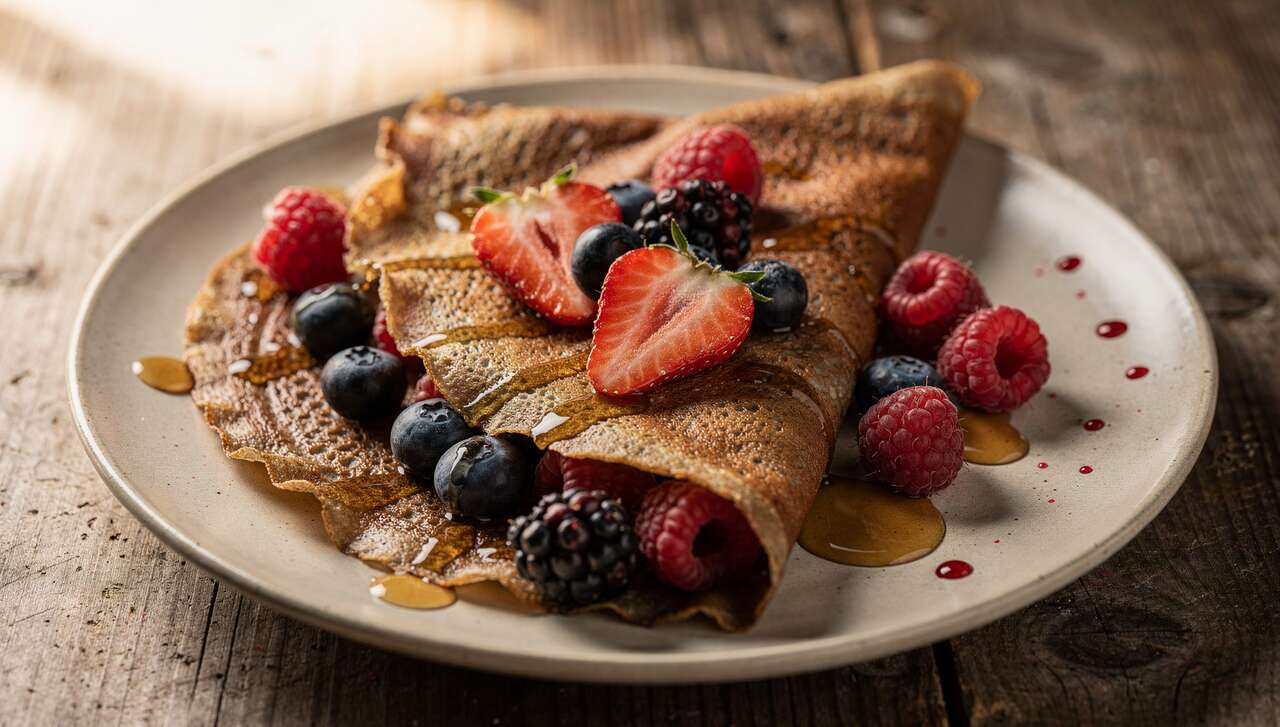 Préparer des crêpes vegan à la farine de sarrasin