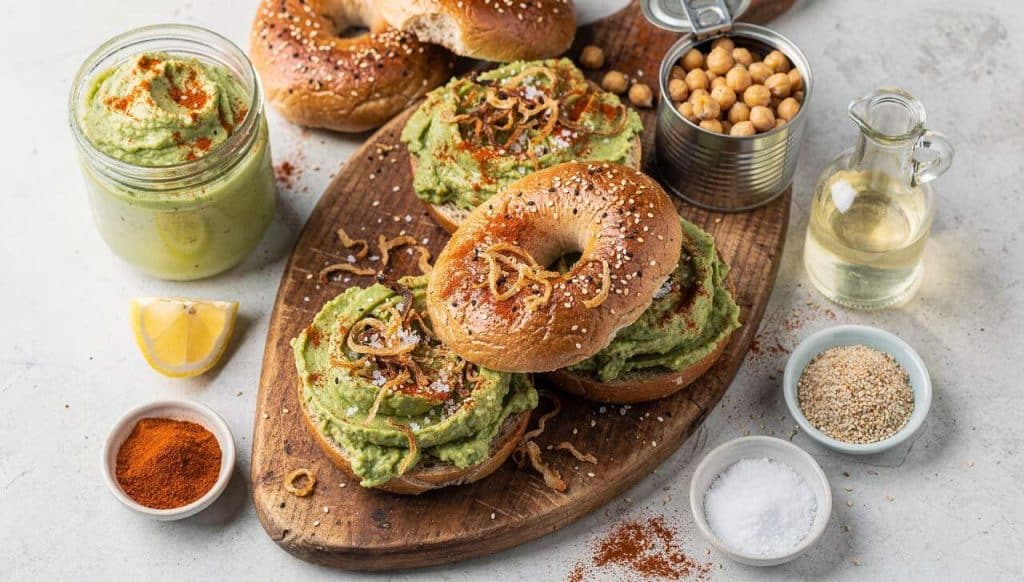 Bagels à l'avocat vegan : recette délicieuse et facile