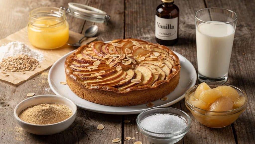 Tarte Bourdaloue aux pommes et amandes