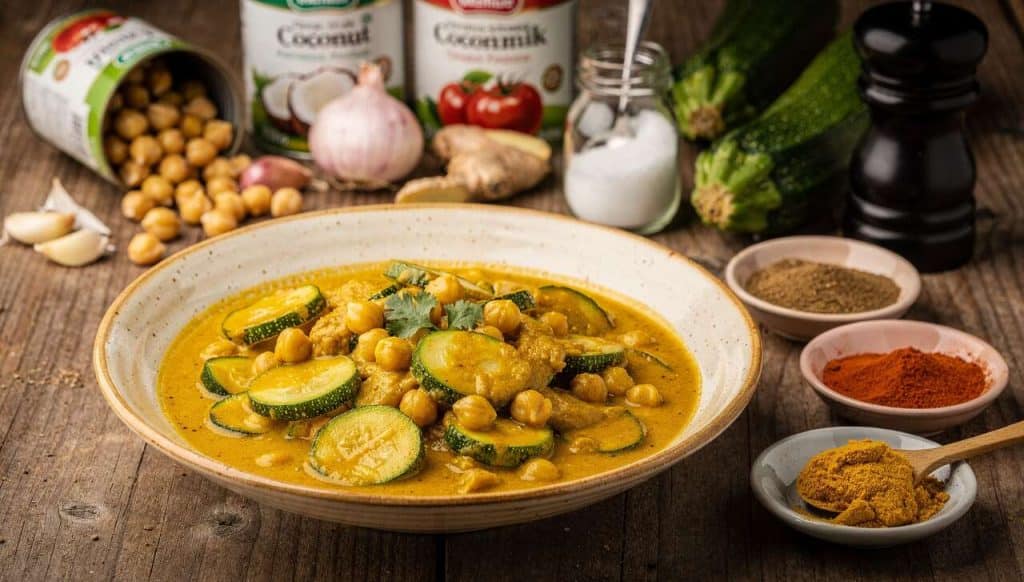 Curry de pois chiches et courgettes : la recette savoureuse