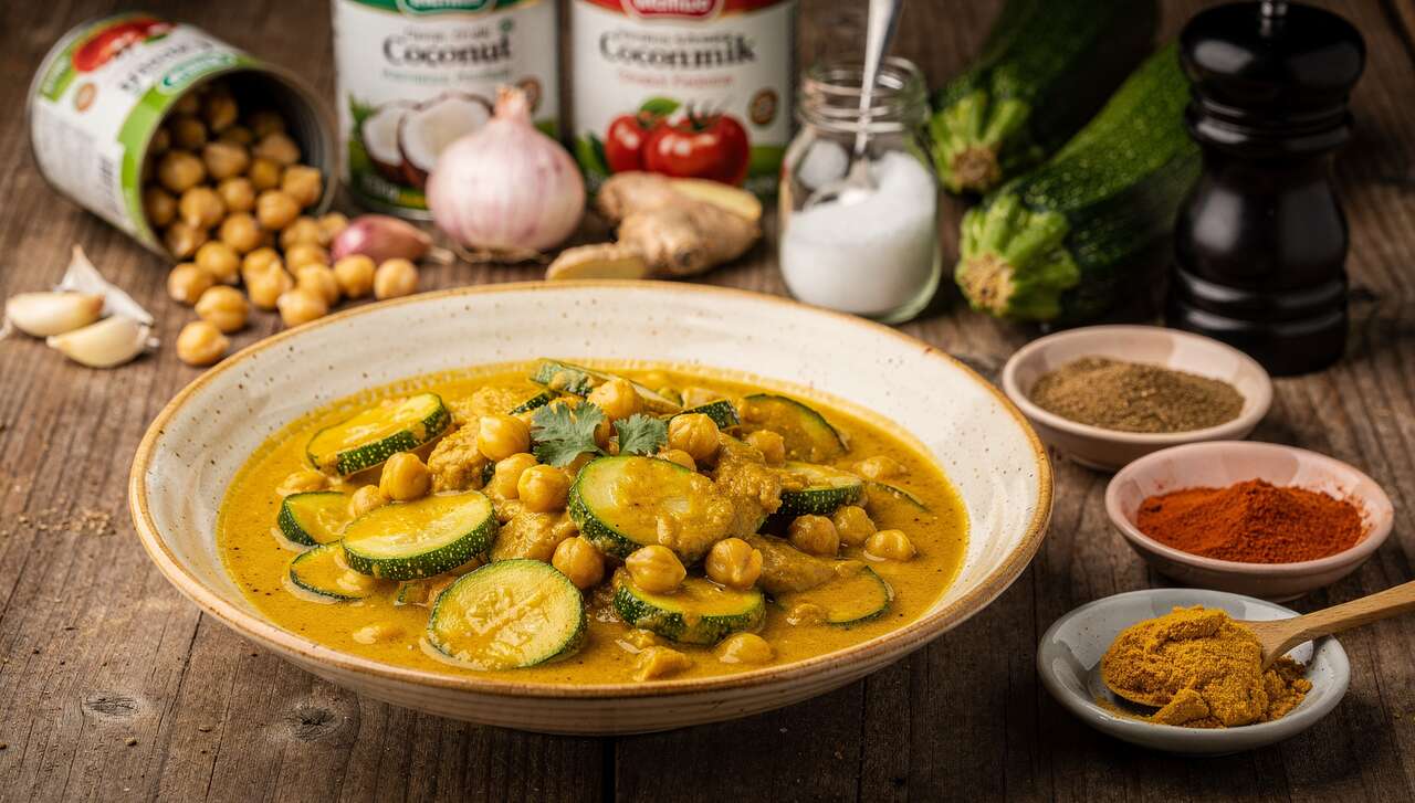 Curry de pois chiches et courgettes : la recette savoureuse