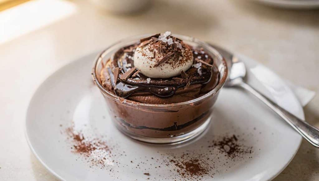 Recette de mousse au chocolat noir vegan