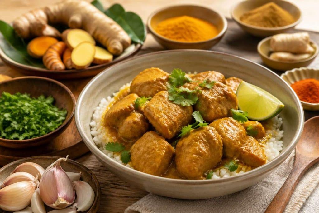 Mijoté de porc au lait de coco : recette santé