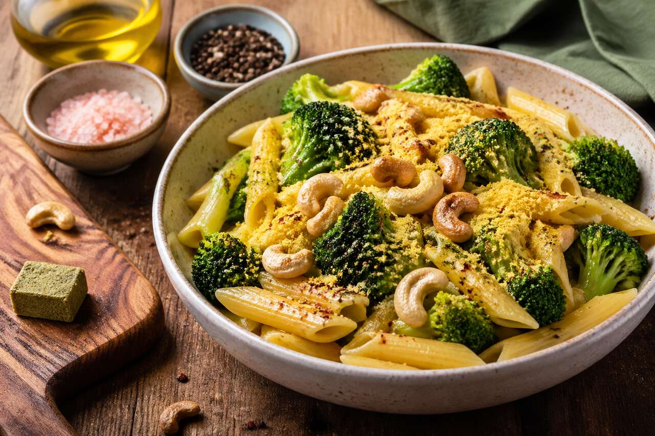 Pâtes au brocoli vegan : recette saine et savoureuse
