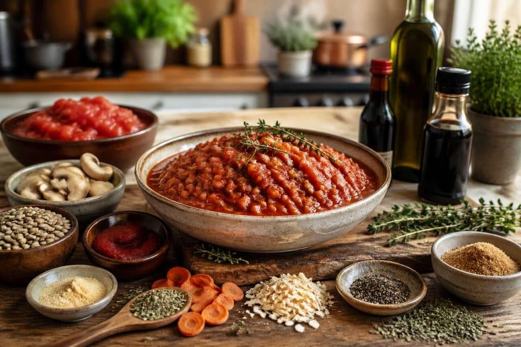 Recette de sauce bolognaise vegan par Healthy Julia