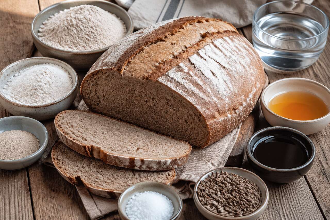 Recette de pain de seigle vegan fait maison