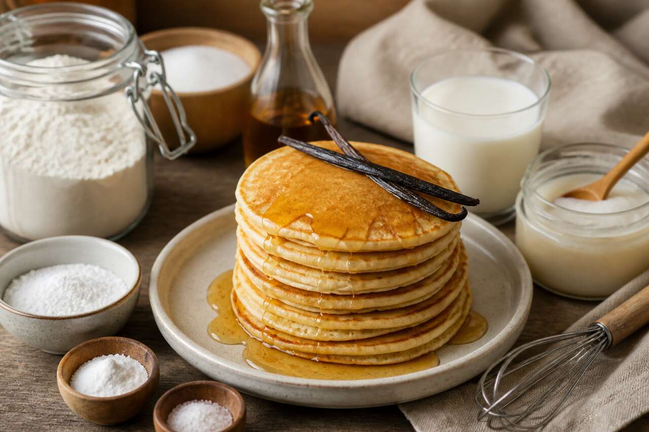 Recette de pancakes à la vanille vegan