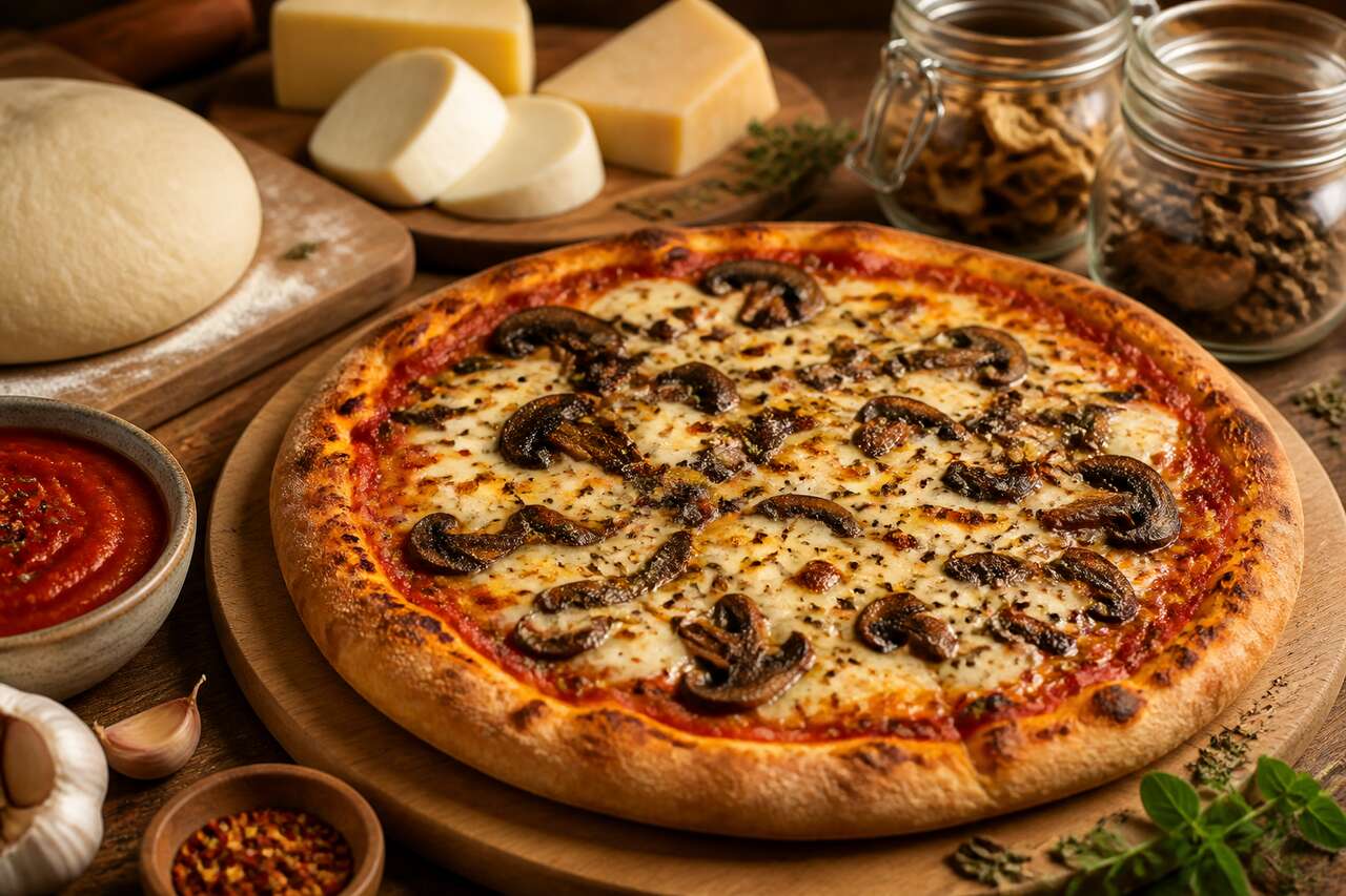 Pizza aux champignons : recette savoureuse et facile à réaliser