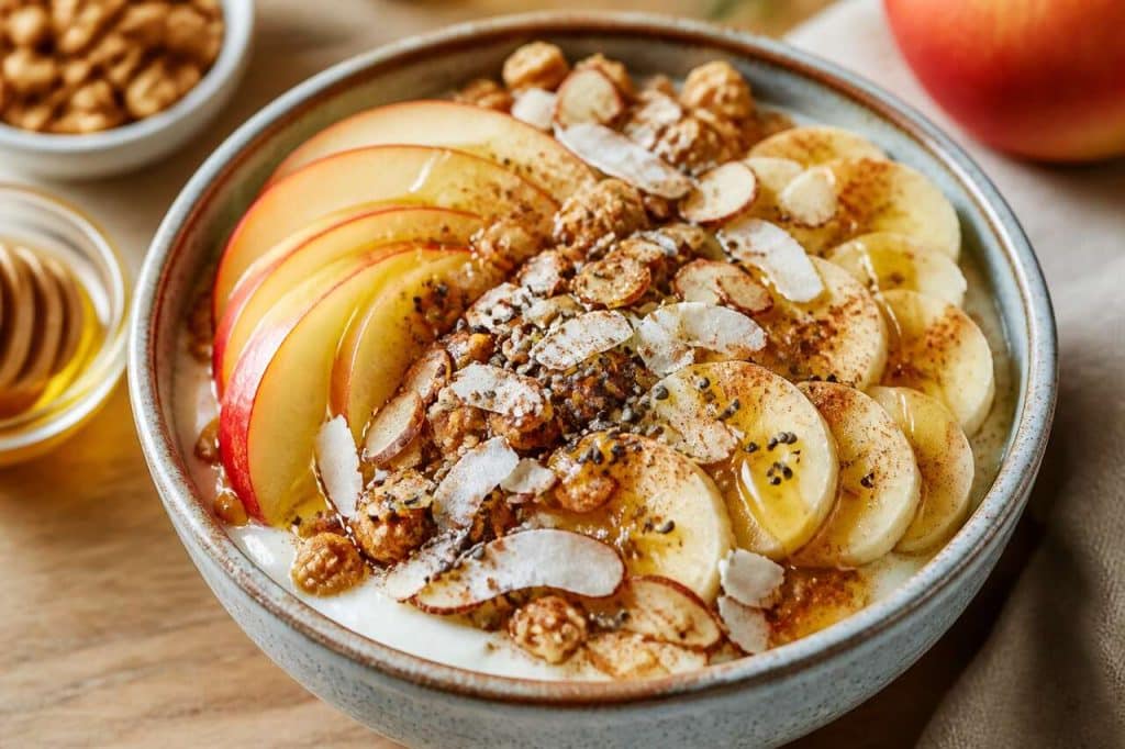 Bowl de skyr : délice pomme banane healthy
