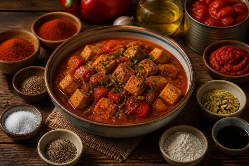 Recette de goulasch vegan au tofu