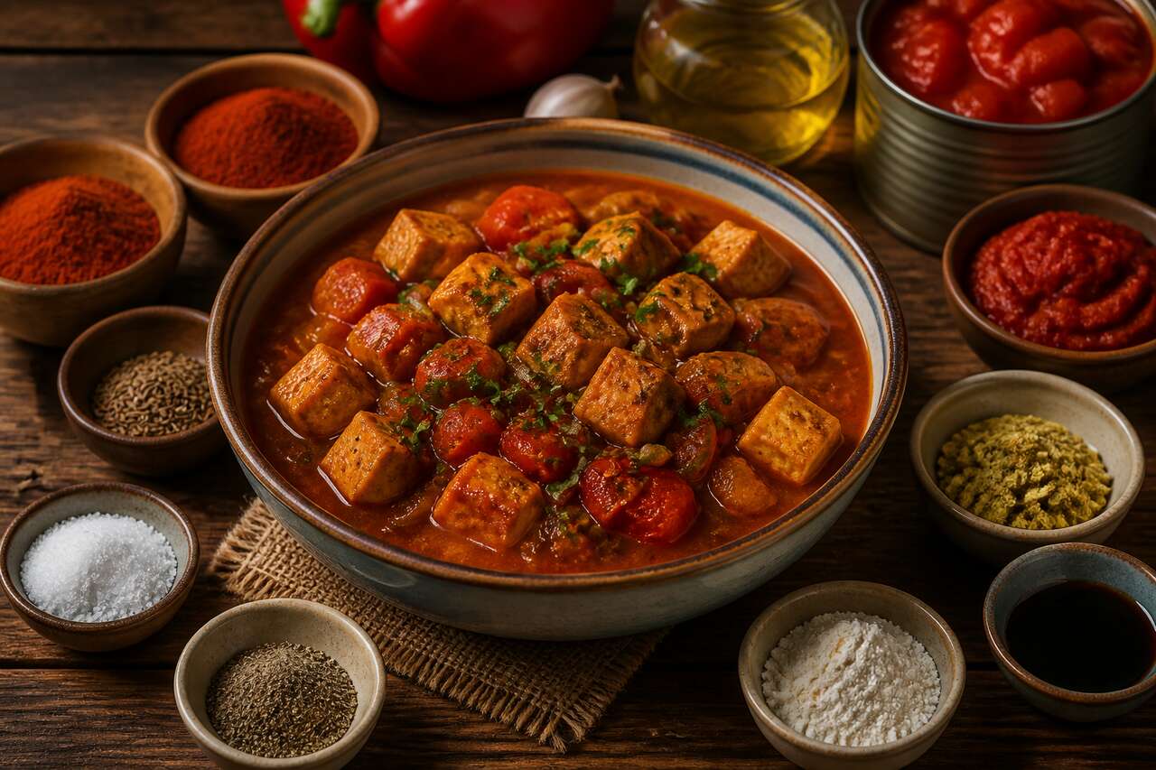 Recette de goulasch vegan au tofu