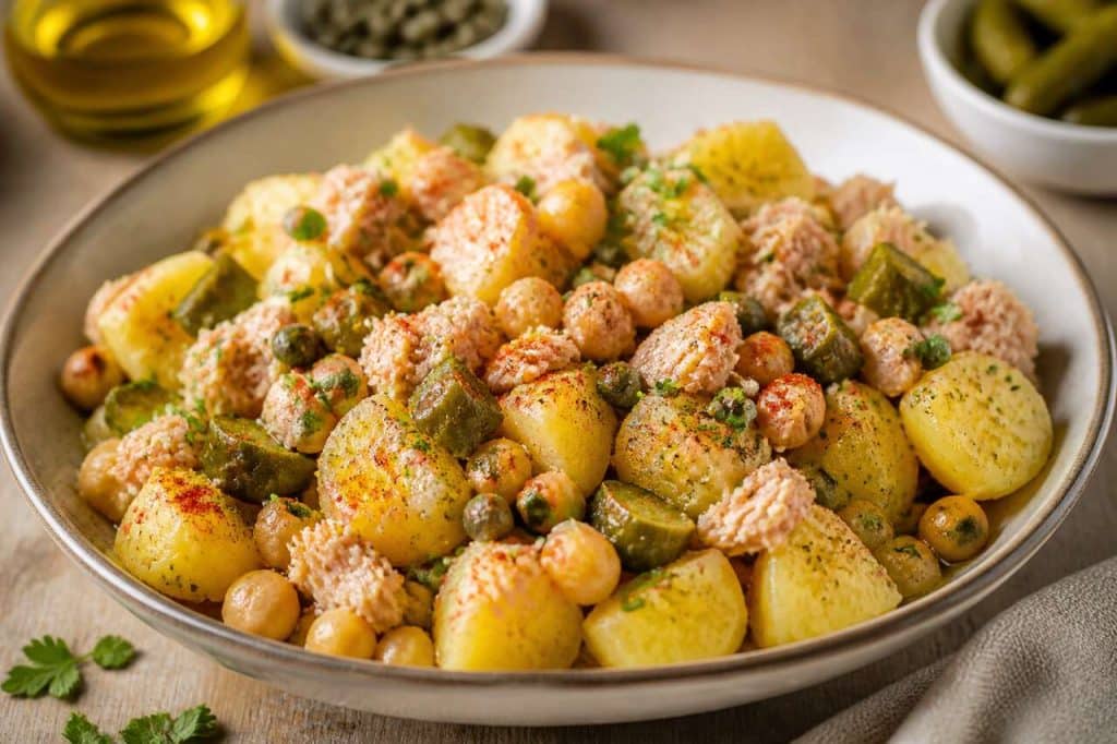 Salade légère et protéinée de pommes de terre