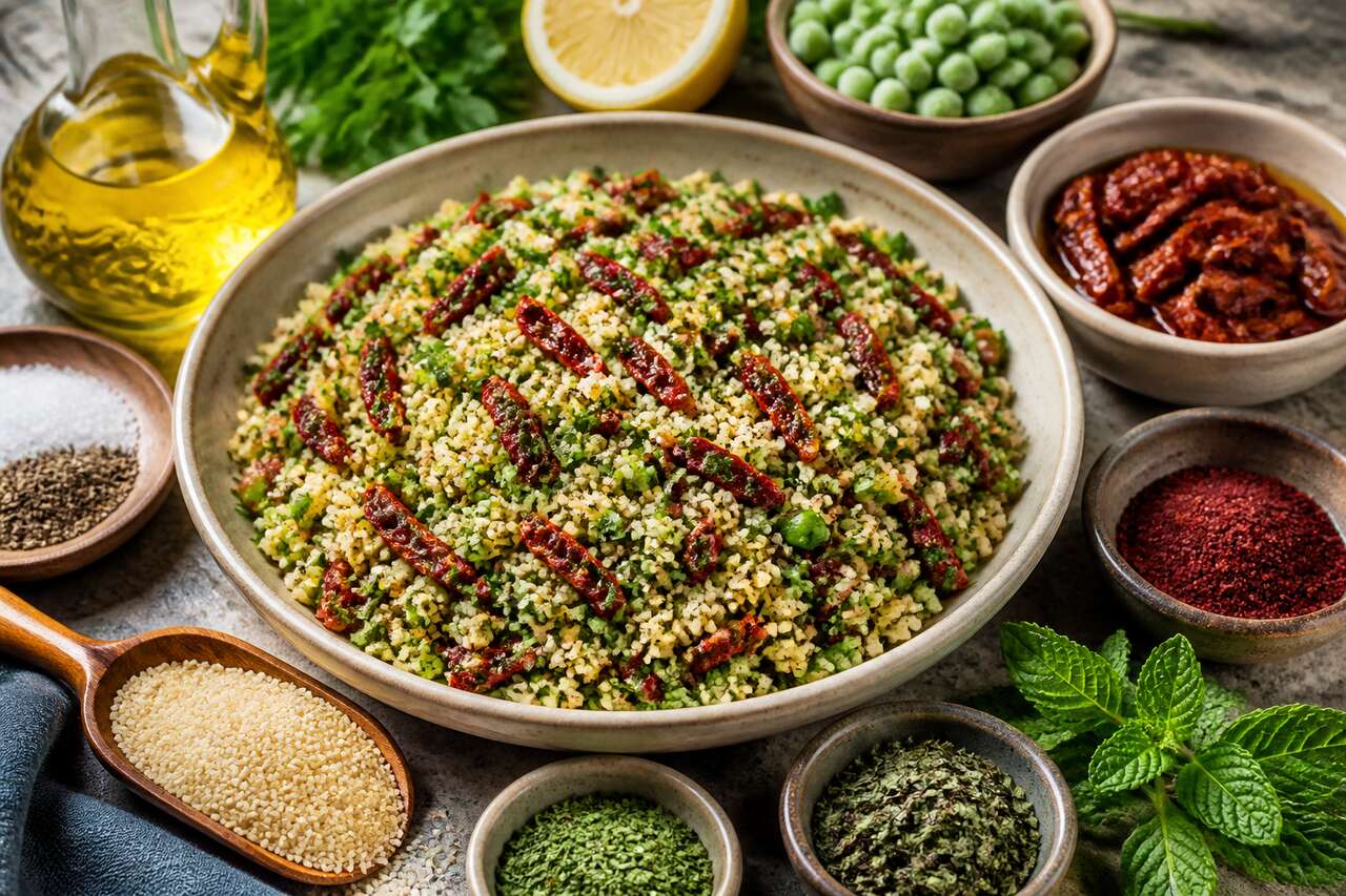 Taboulé de tomates et petits pois : recette saine et savoureuse