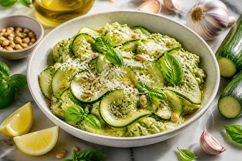 Pesto de courgettes crues : recette saine et gourmande