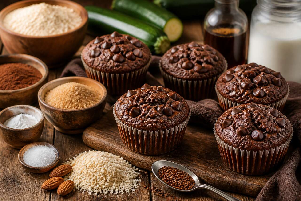 Muffins chocolat-courgette : recette gourmande et saine