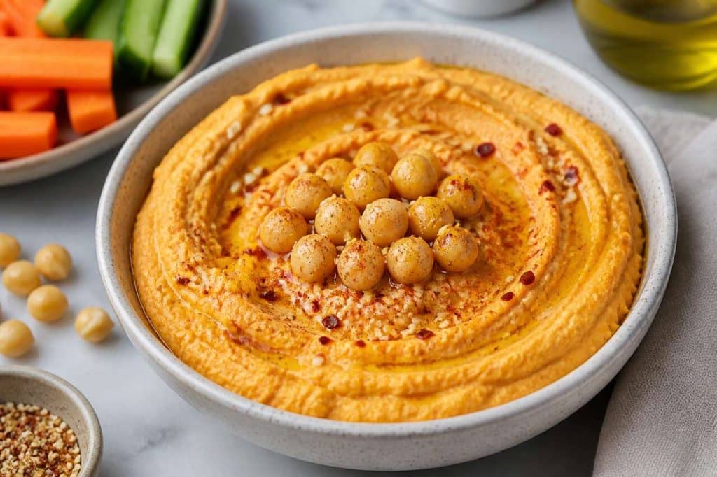 Houmous de patate douce vegan : recette facile et savoureuse