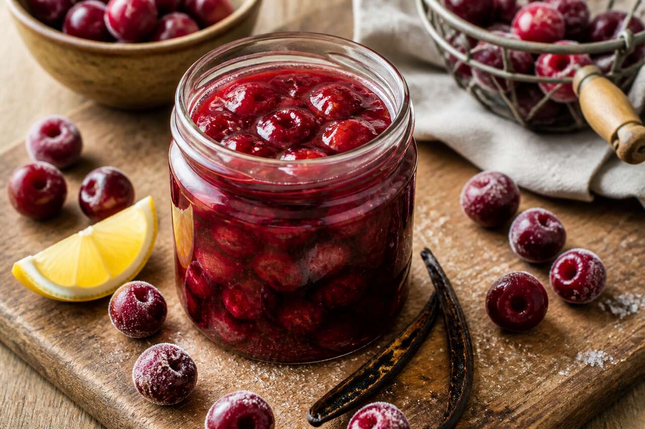 Confiture de griottes vegan : recette facile et savoureuse