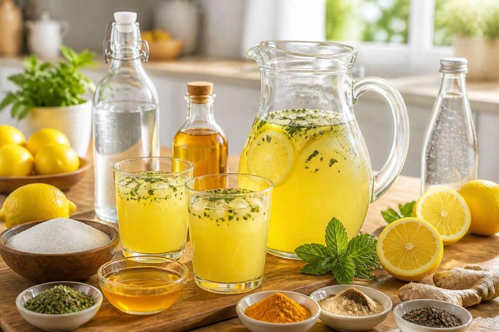 Recette de citronnade vegan revitalisante