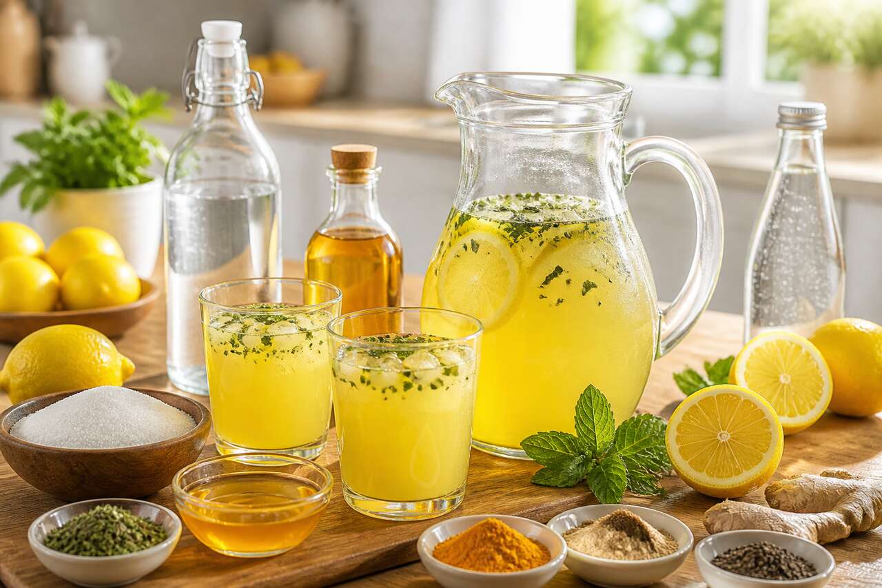Recette de citronnade vegan revitalisante