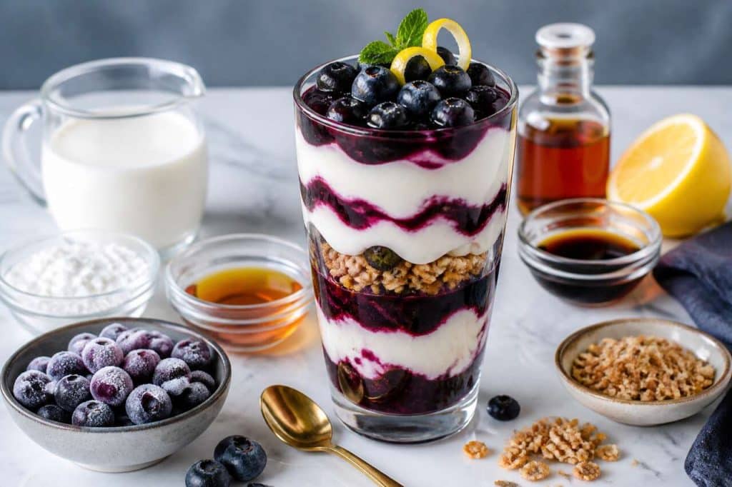 Parfait aux myrtilles : recette délicieuse et saine