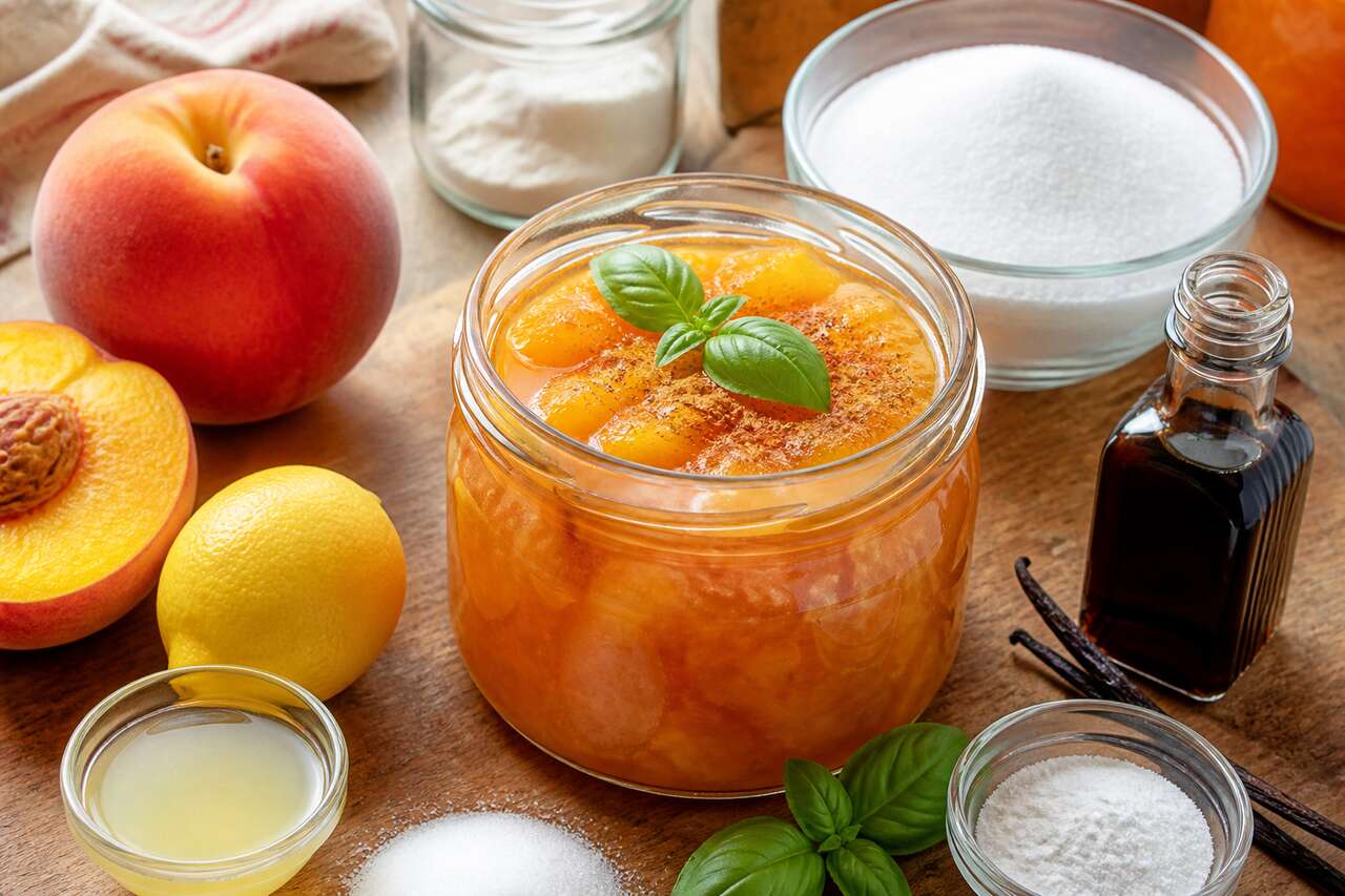 Confiture allégée pêche et abricot : recette maison facile