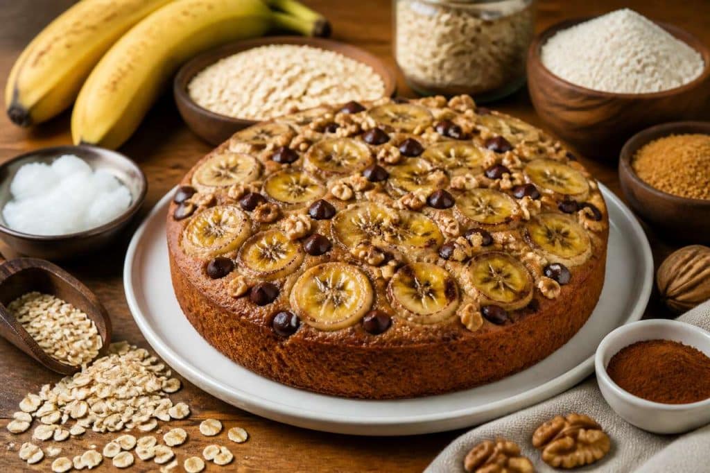 Cake à la banane et flocons d'avoine : recette saine et gourmande