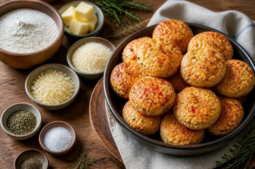 Biscuit salé au fromage et thym : la recette parfaite